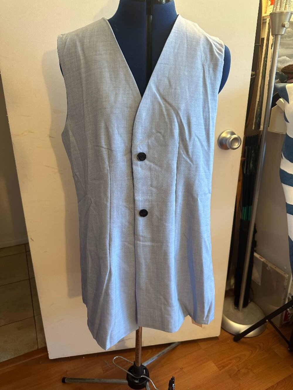 YOZY Women's Light Blue Vest & Shorts Set Size L Regular EU 40/42 US 8/10